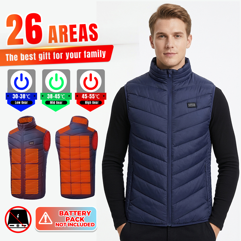 Winter Clothing Hiking - Akıllı Isıtmalı Yelek, 26 Bölgesel Isıtma,